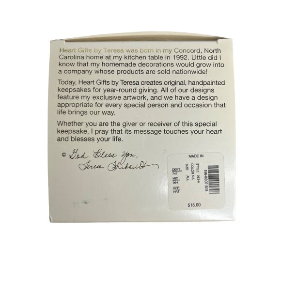 Heart Gifts by Teresa Handpainted Keepsake Grandson Round Cream New - Picture 6 of 7